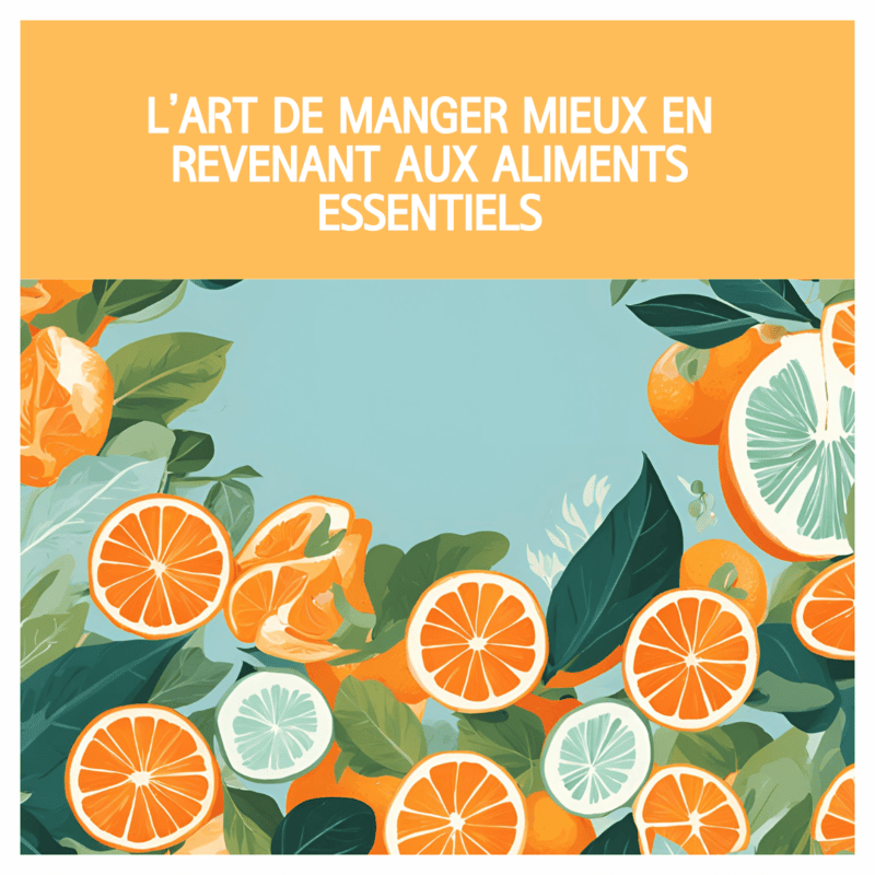 L’art de manger mieux en revenant aux aliments essentiels